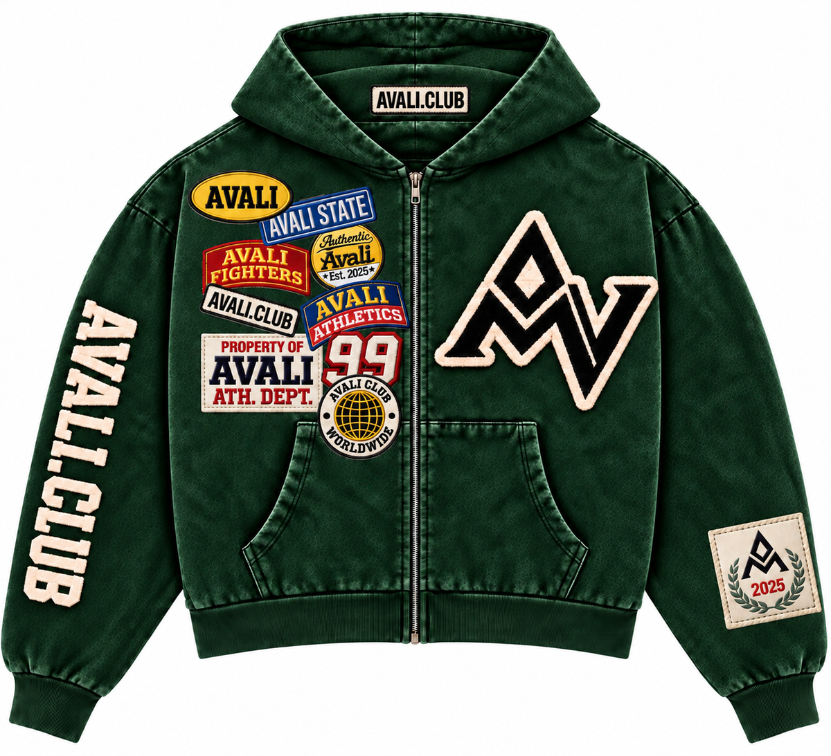 AVALI 'PATCH WORK" HOODIE PRE ORDER